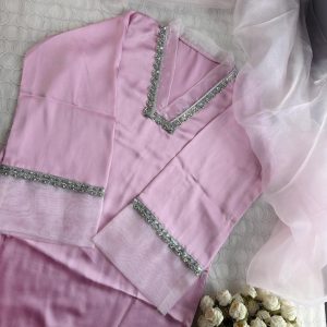 Pink Silver kurti