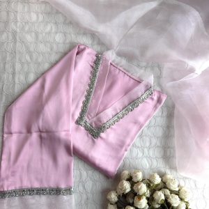 Alternative view of Pink Silver kurti