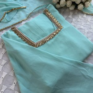 Alternative view of Sky lace kurti