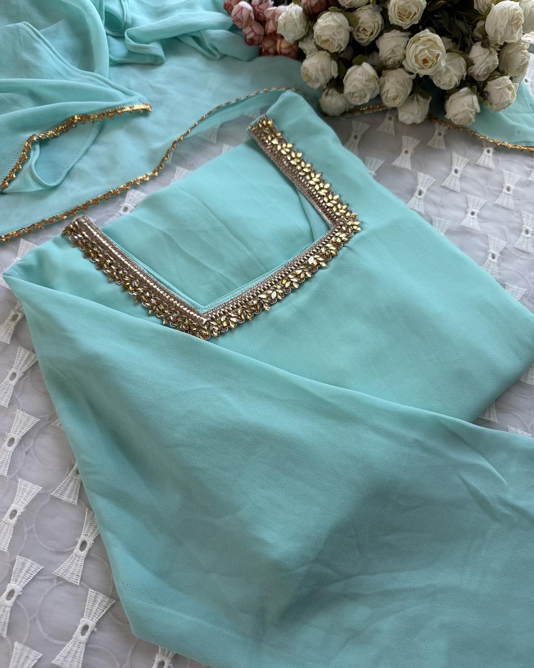 Sky lace kurti - Image 2