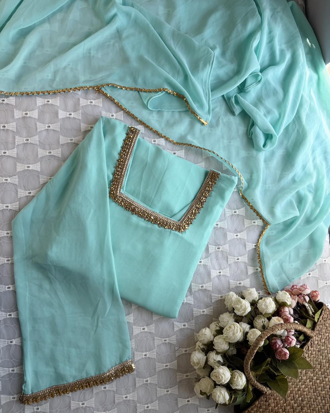 Sky lace kurti - Image 3