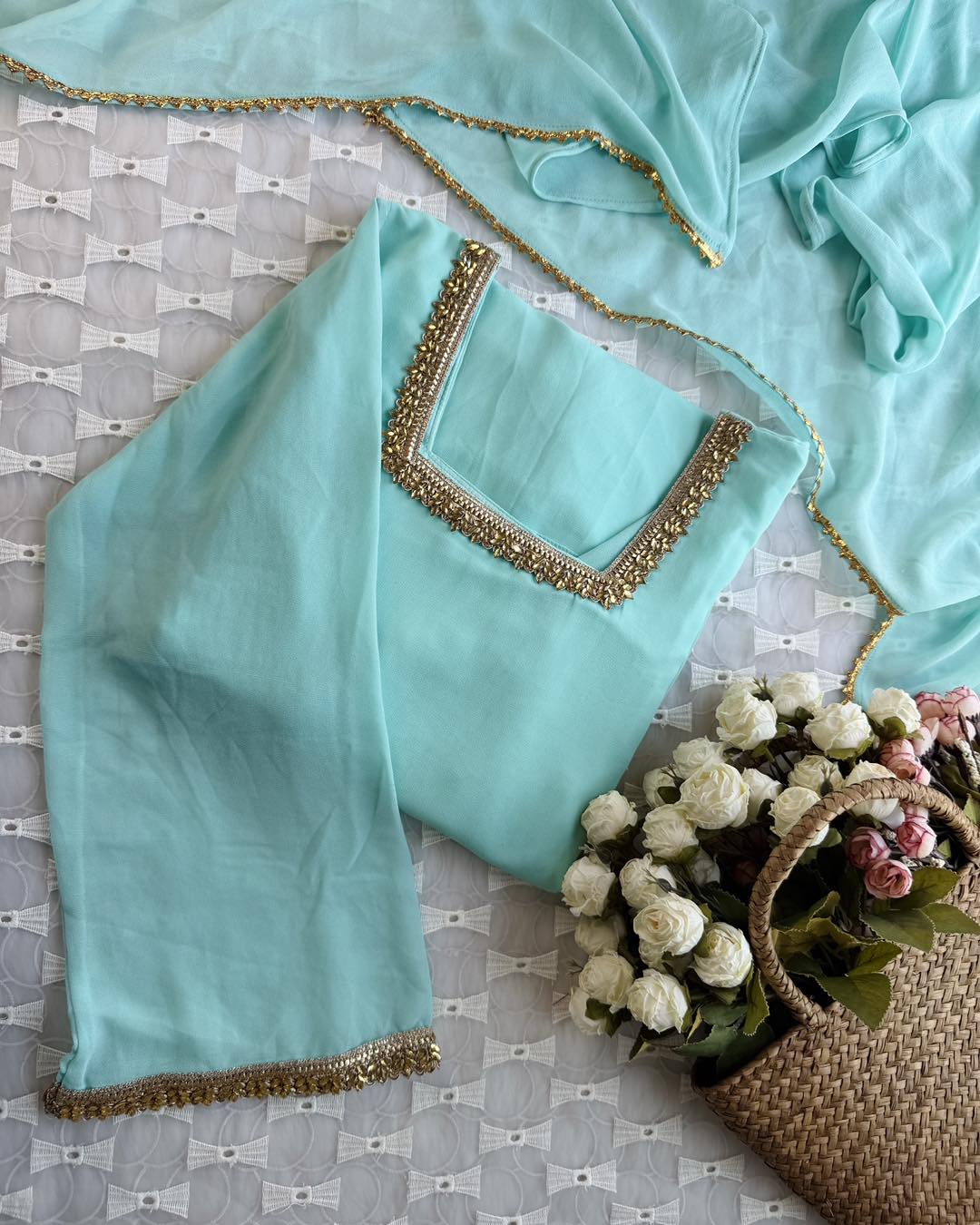 Sky lace kurti - Image 5