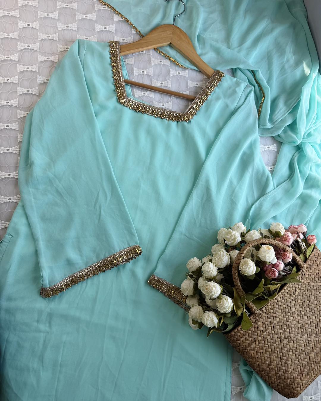 Sky lace kurti - Image 6