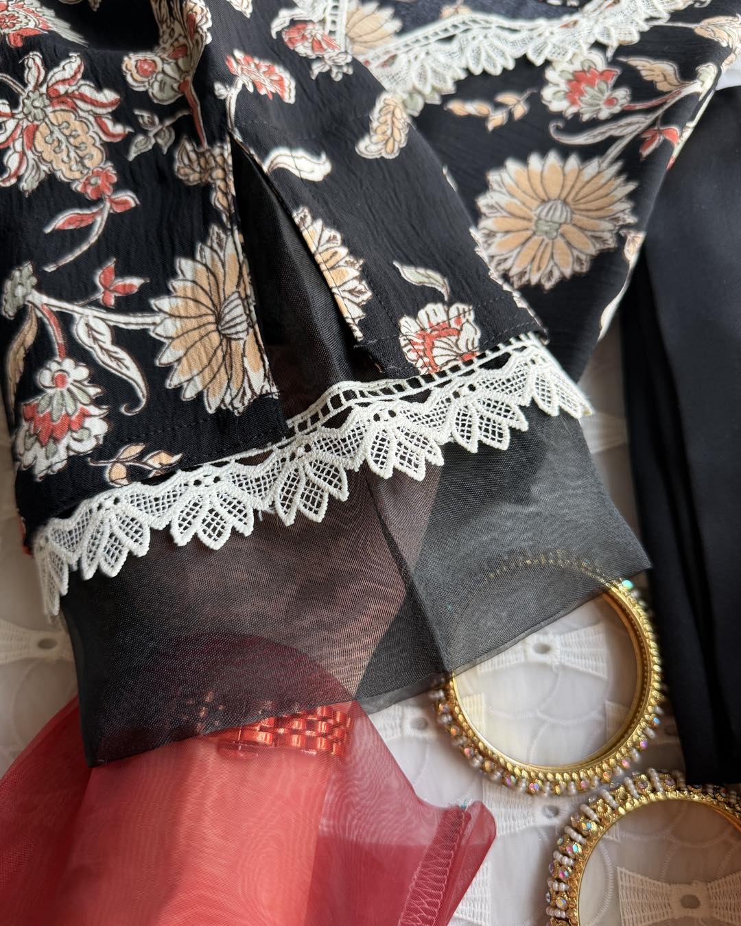 floral lace kurti - Image 2