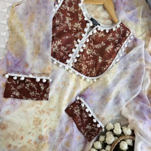 Coffee Neck Kurti