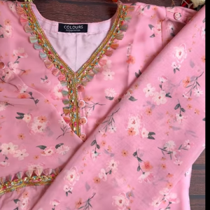 Pink Garden Kurti