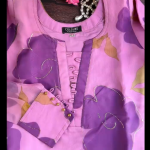 Purple Foil Kurti