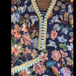 Blue Garden Kurti