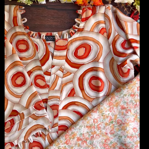 Orange Circle Kurti