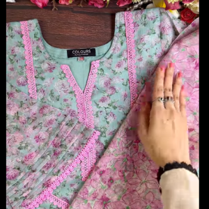 paste flower kurti