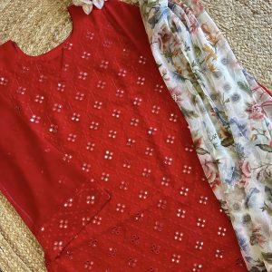 Red Dollar Kurti