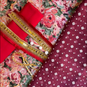 Floral  Pashmira Silk