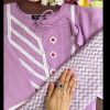 3Flower Lavender Kurti