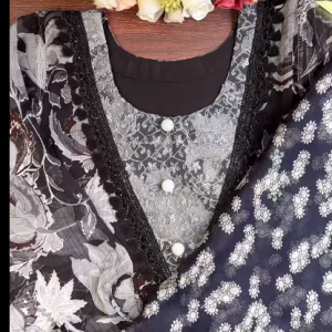 Ashy Black Kurti