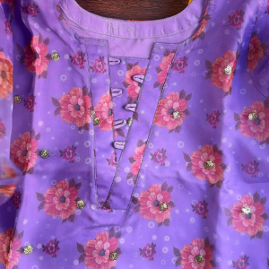 Purple Organza Kurti