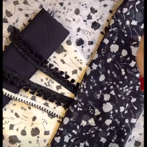 Black Floral Jorjet