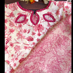 Off White  Floral Kurti