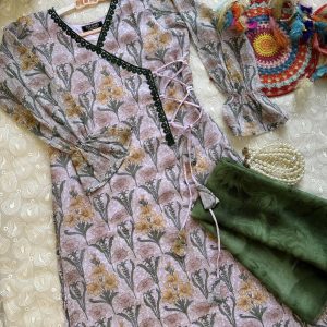 Light Purple Floral Kurti