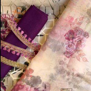 purple floral tissue