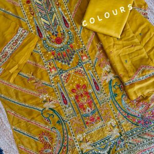 Mustard embroidery