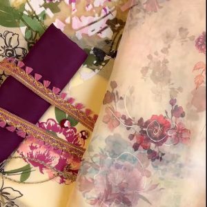 creamy purple floral
