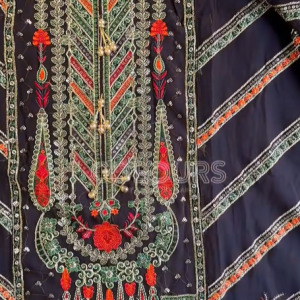 Black embroidery