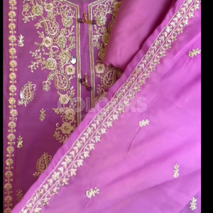 Light Purple Chumki work