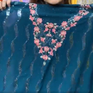 Sea Green Sequence Embroidery