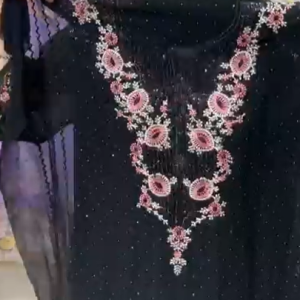 Black Sequence Embroidery