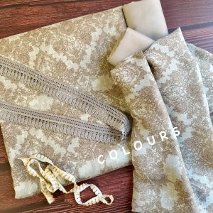 Silver jorjet same dupatta