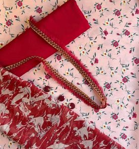 pink crepe jorjet
