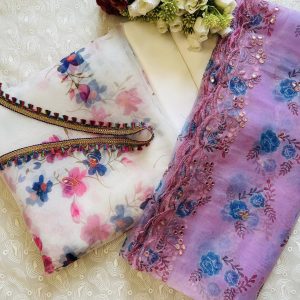 white Purple Floral
