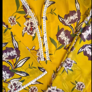 Mustard Floral Kurti