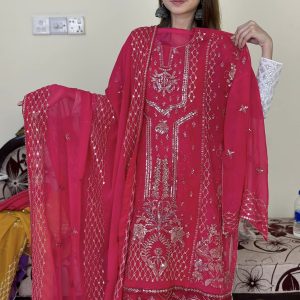 Pinkish Eid Embro