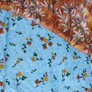 Sky Floral Chickenkari 2nd orna