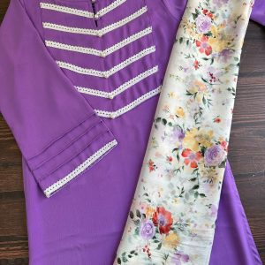 Lavender Floral Kurta