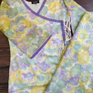 Purple yellow kurti