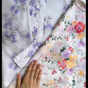 Lavender Foil Kurti