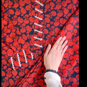 Black Red Kurti