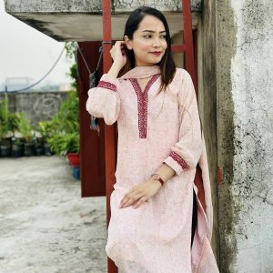 Rose Lace Kurti