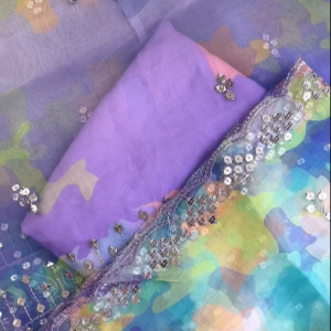 purplish Organza
