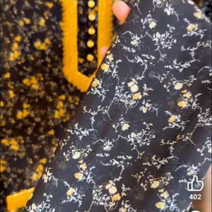Mustard Black Kurti