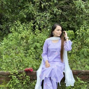3D Lavender Kurti