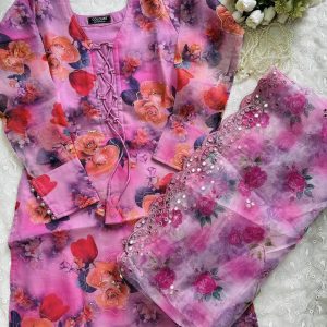 Flower Organza Kurti