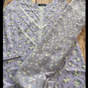 lavender cotton kurti
