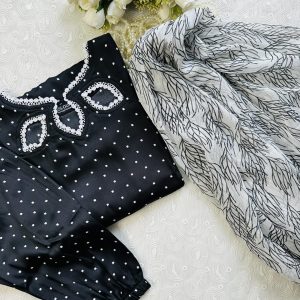 Black Polka Kurti