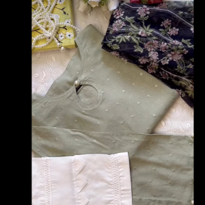 Olive Lilen Kurti