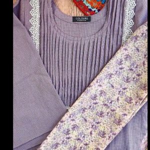 Light Purple Cotton Kurti