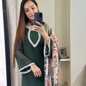 Bottle Green Kurti