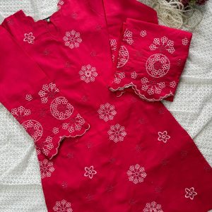 Hot pink Nokshi Co-ords